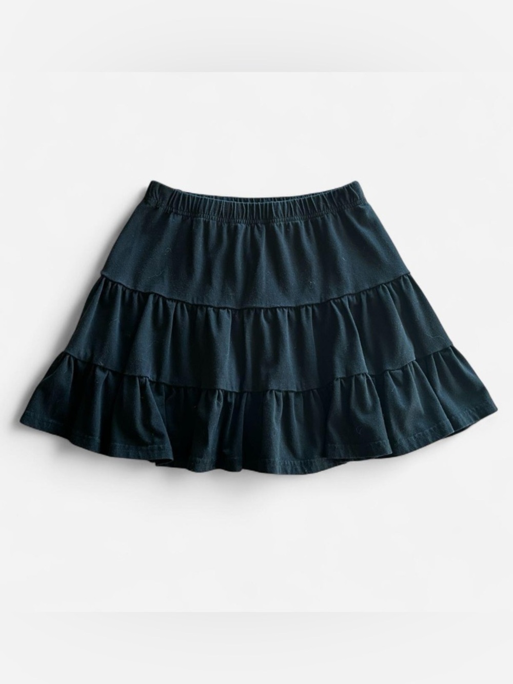 Shein Black Ruffle Tiered Skirt